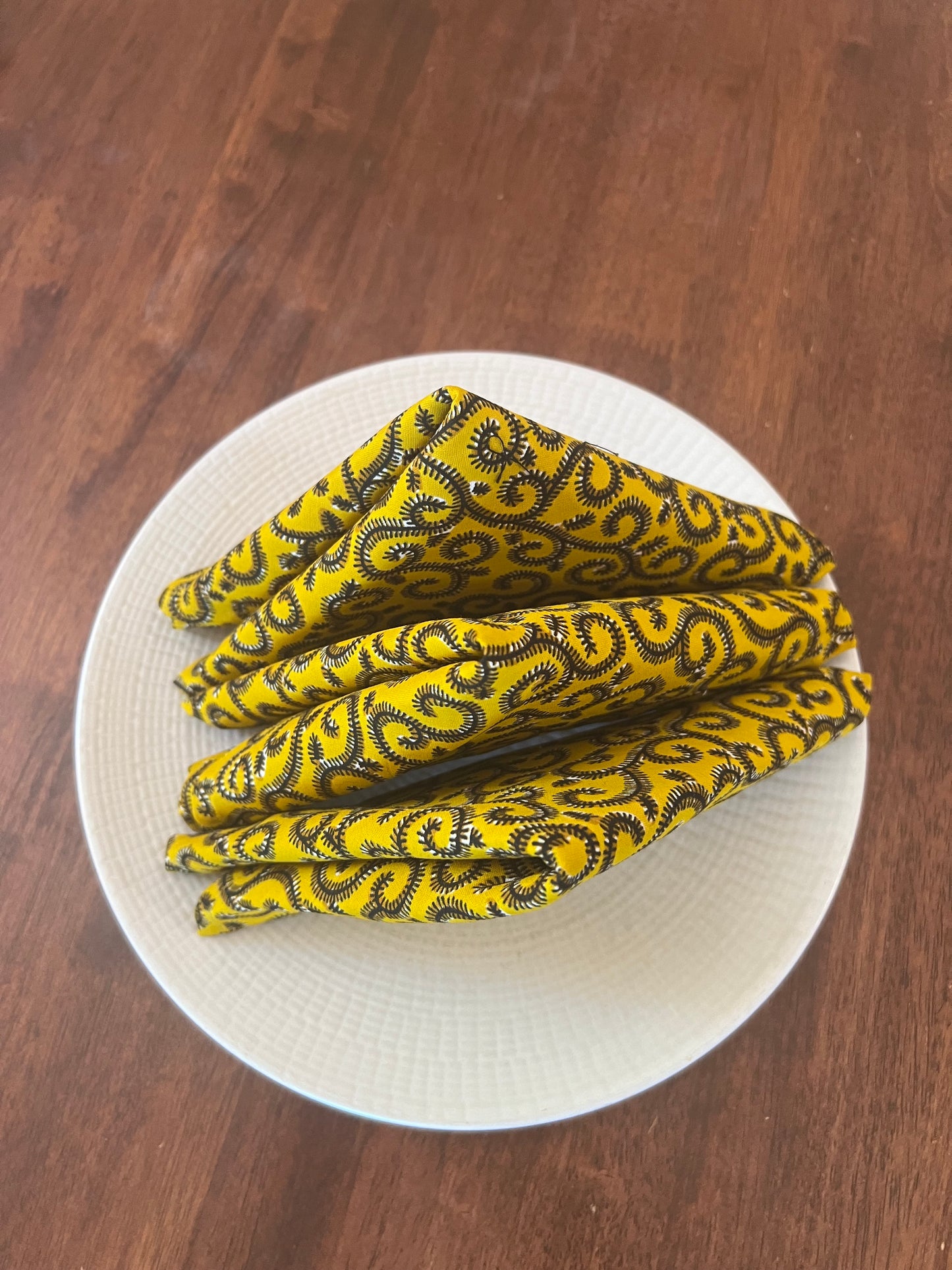 African print napkin set