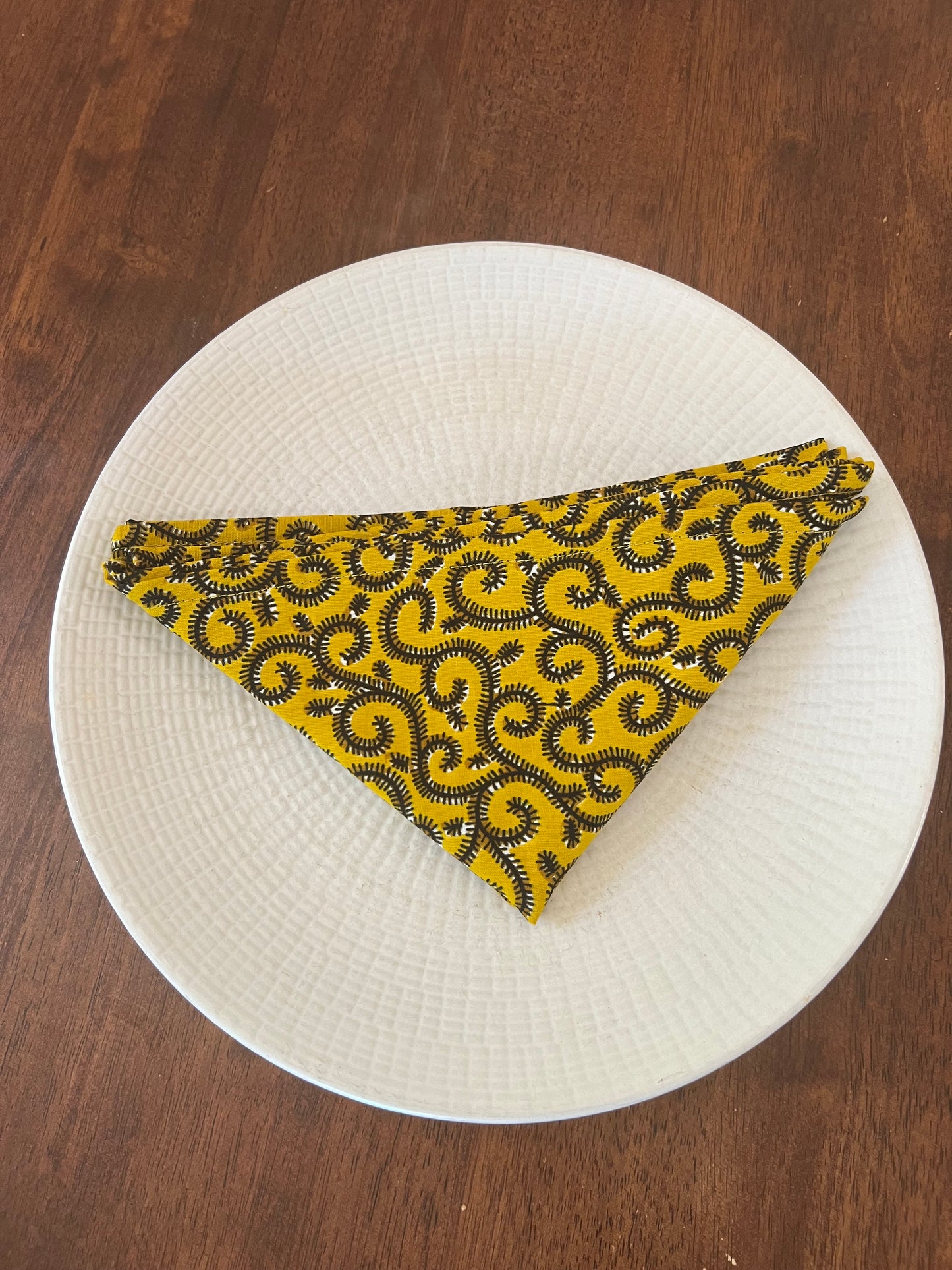 African print napkin set
