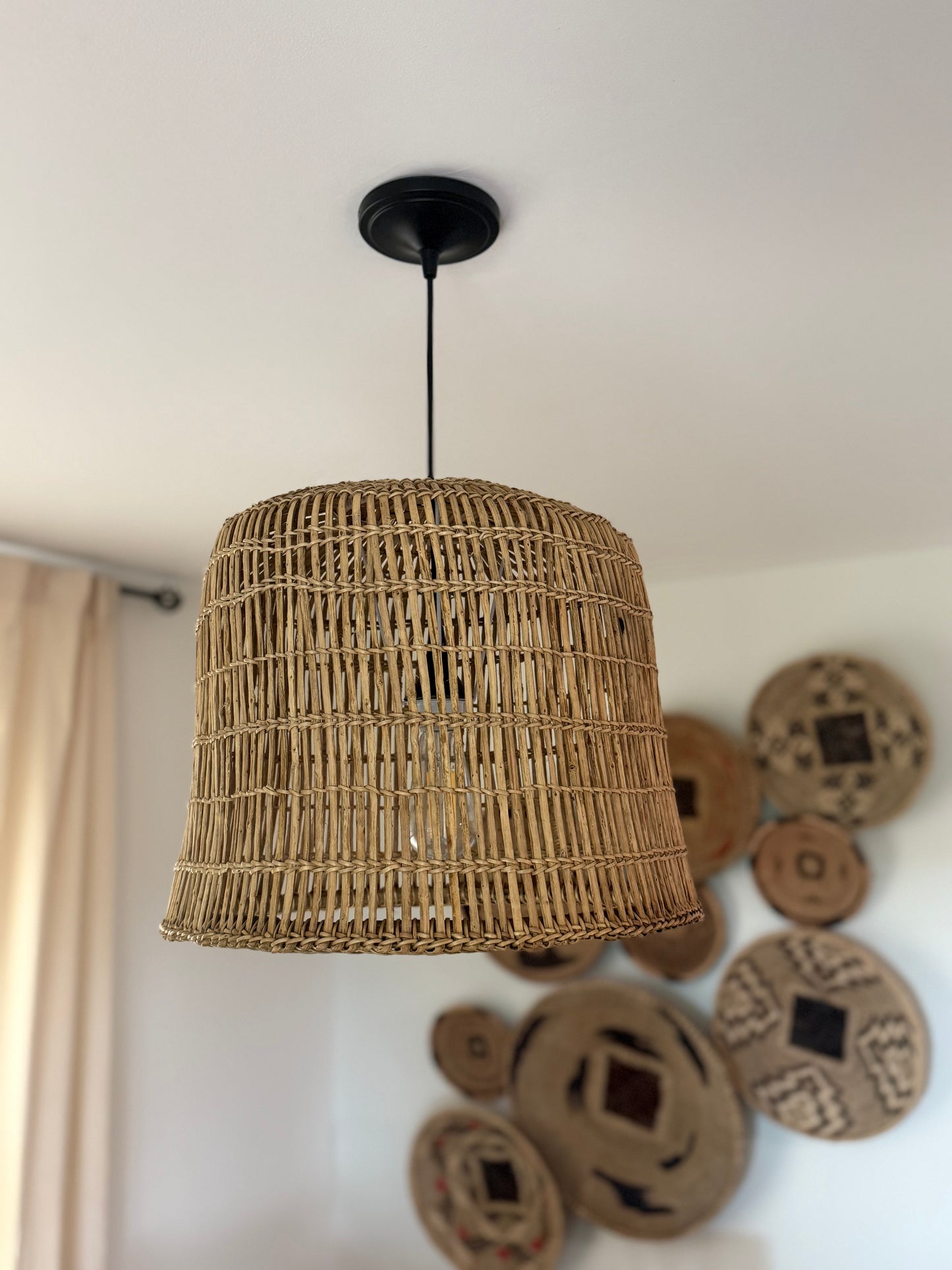 Lozi Fish Trap Pendant Basket (light fixture not included)