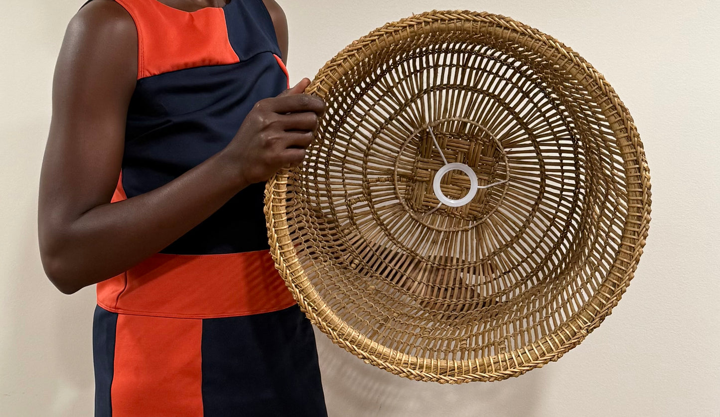 Lozi Fish Trap Pendant Basket (light fixture not included)