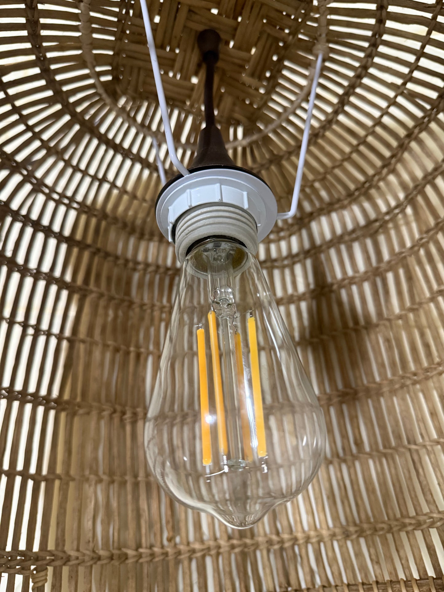 Lozi Fish Trap Pendant Basket (light fixture not included)