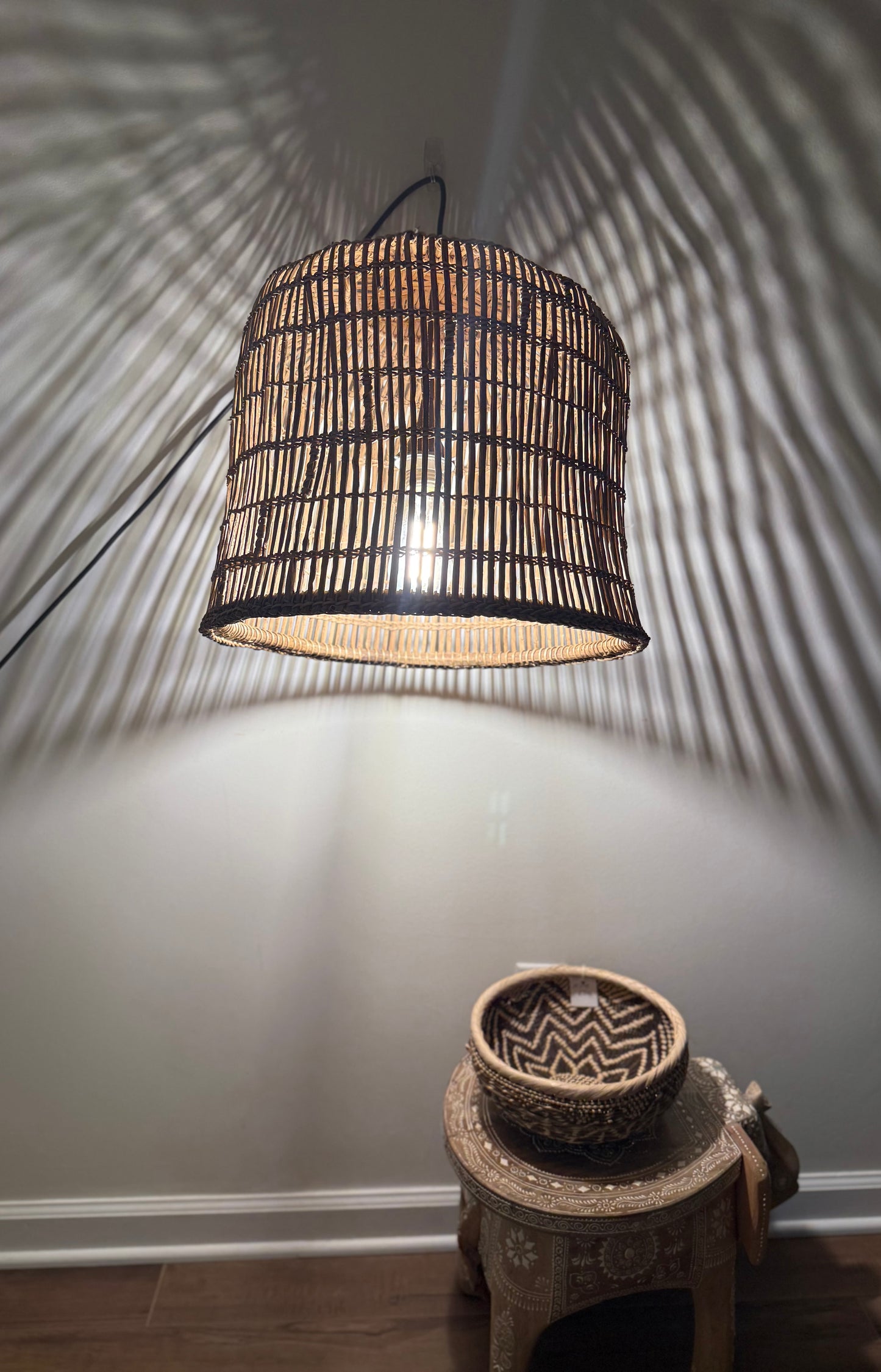 Lozi Fish Trap Pendant Basket (light fixture not included)